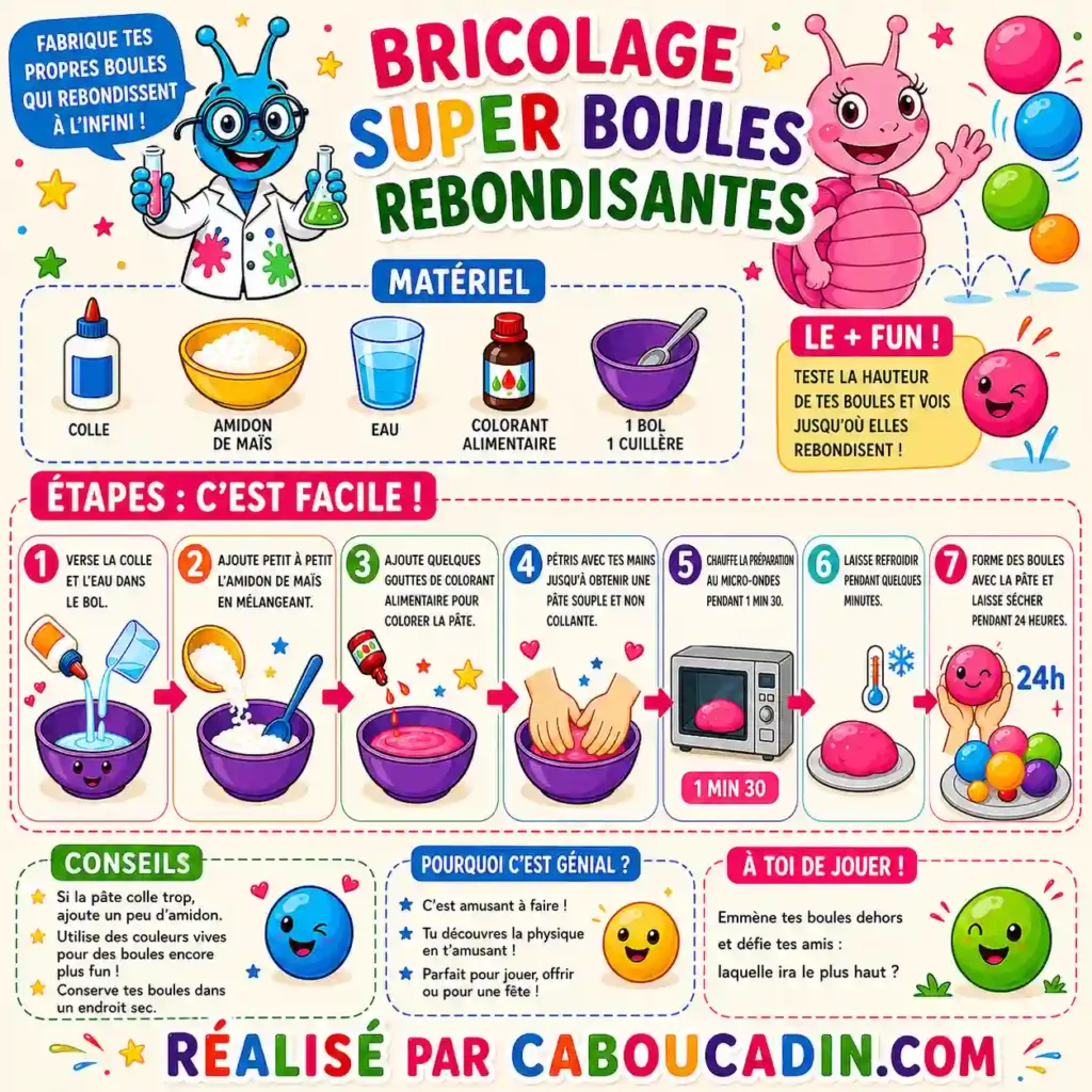 illustration tuto fabriquer super balles rebondissantes