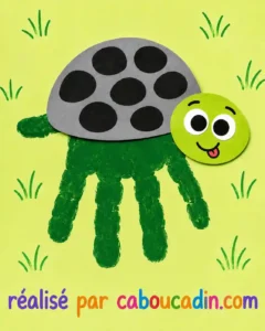 tortue-empreinte-de-main-peinture