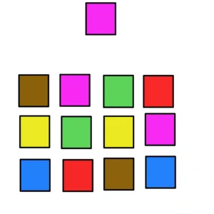 Fiche maternelle : Retrouver et entourer les cases de la même couleur Fiche maternelle : Retrouver et entourer les cases de la même couleur