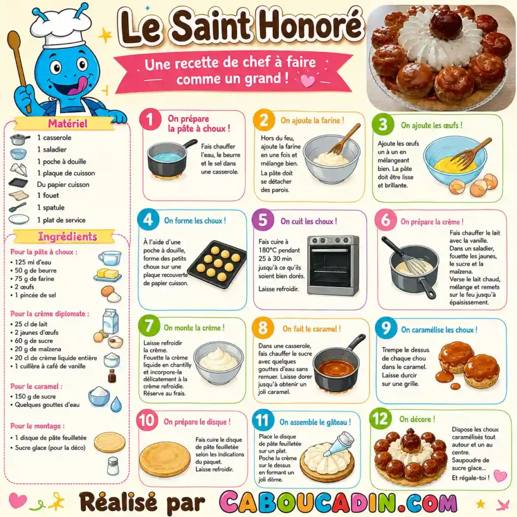 illustration tuto recette saint honore maison