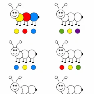 Reproduire les couleurs de la chenille