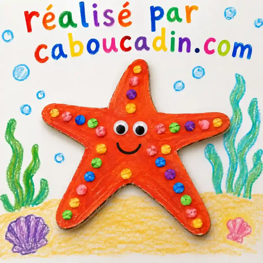 etoile de mer en carton