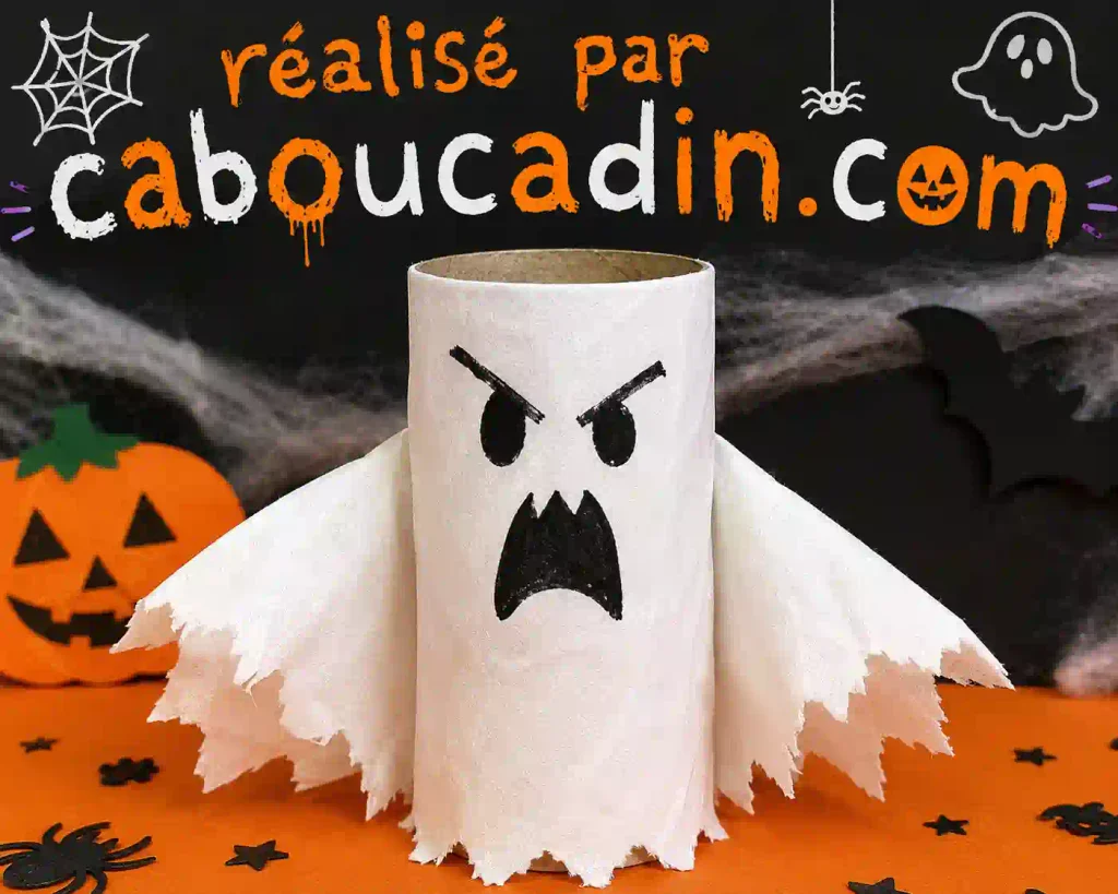 fantome halloween rouleau en carton
