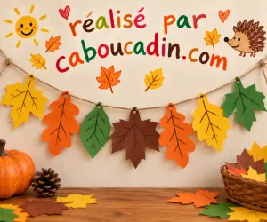 Fabriquer une guirlande de feuilles d’automne en papier guirlande-feuilles-automne-en-papier