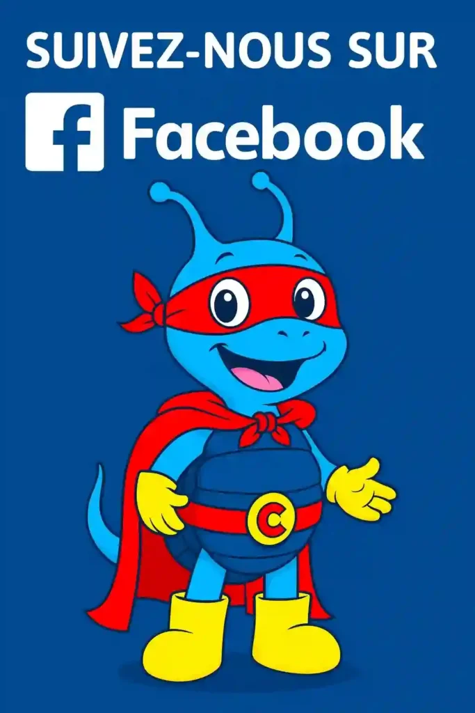 Suivez Caboucadin sur Facebook pour découvrir des fiches maternelles, coloriages, bricolages et jeux éducatifs pour enfants