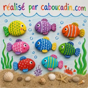 Fabriquer des poissons multicolores avec des galets poissons-multicolores-avec-des-galets